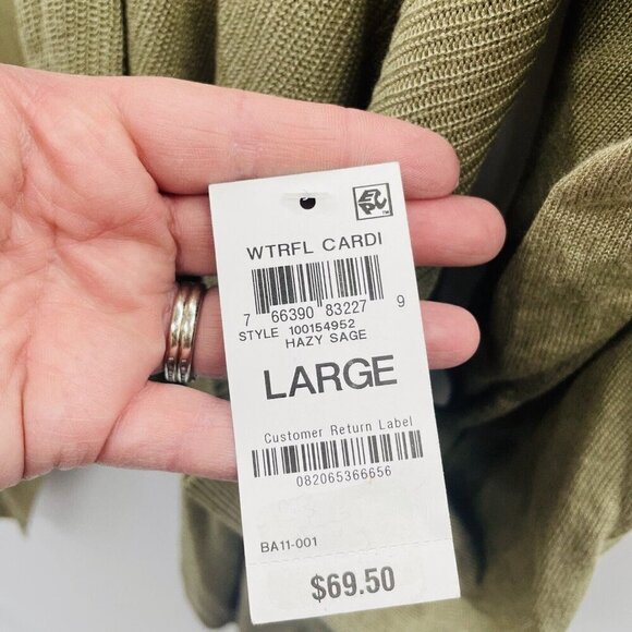 INC International Concepts Womens Large Cascade Open-Front Cardigan Sweater $69 - Picture 6 of 7